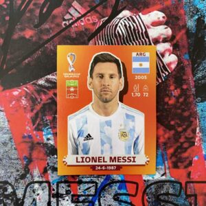 MESSI >> Figurinha do Messi (ARG19)- Álbum Copa do Mundo 2022 (Made in Italy)