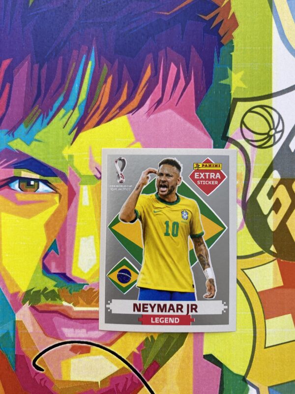 NEYMAR >> Figurinha LEGEND PRATA - Copa do Mundo 2022 (Made in Brazil)