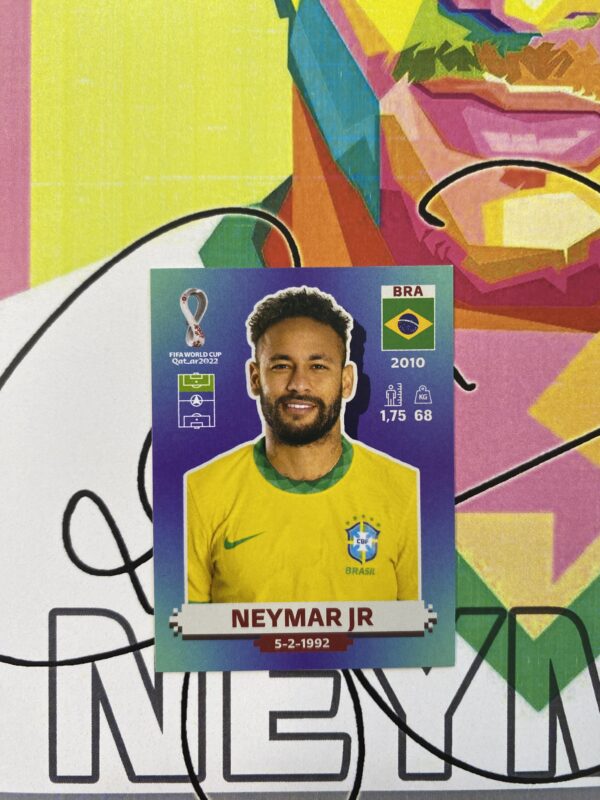 NEYMAR >> Figurinha do Neymar (BRA17) - Copa do Mundo 2022 (Made in Brazil)