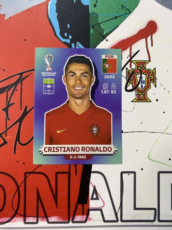 CRISTIANO RONALDO >> Figurinha do CR7 (POR18) - Copa do Mundo 2022 (Made in Brazil)