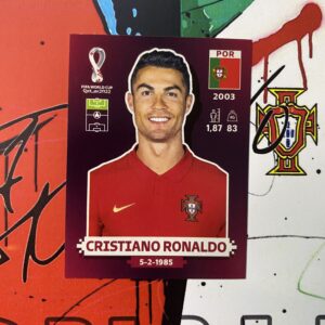 CRISTIANO RONALDO >> Figurinha do CR7 (POR18) - Copa do Mundo 2022 (Made in Italy - ORYX)