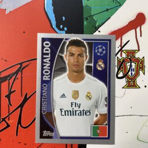 CRISTIANO RONALDO >> Figurinha do CR7 (43)  - Champions League 2015/2016 (Editora TOPPS)