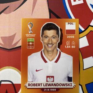 LEWANDOWSKI >> Figurinha do Lewa (POL16) - Copa do Mundo 2022 (Made in Italy)