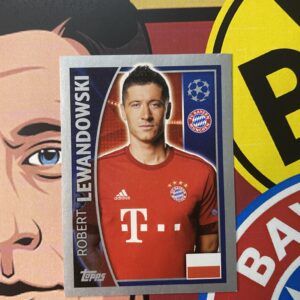 LEWANDOWSKI >> Figurinha do Lewa (388)  - Champions League 2015/2016 (Editora TOPPS)