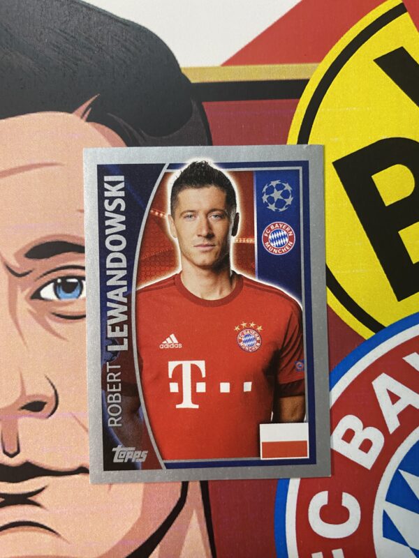 LEWANDOWSKI >> Figurinha do Lewa (388)  - Champions League 2015/2016 (Editora TOPPS)