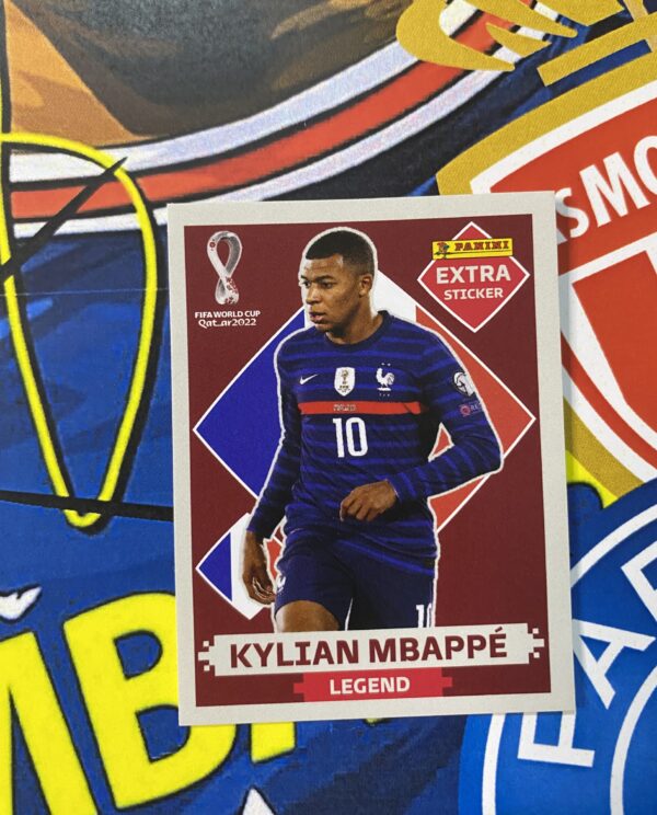 MBAPPÉ >> Figurinha LEGEND BORDÔ- Copa do Mundo 2022 (Made in Brazil)