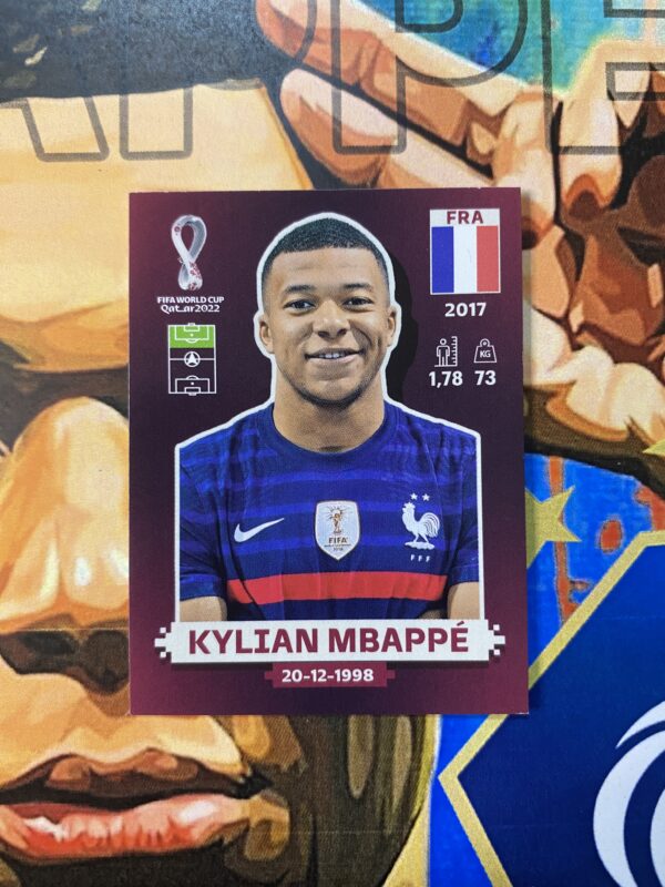 MBAPPÉ >> Figurinha (FRA19) – Copa do Mundo 2022 (Made in Italy – ORYX)