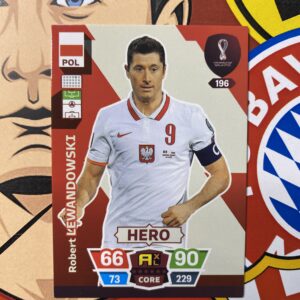 LEWANDOWSKI >> CARD/HERO (196) - COPA DO MUNDO 2022, ADRENALYN