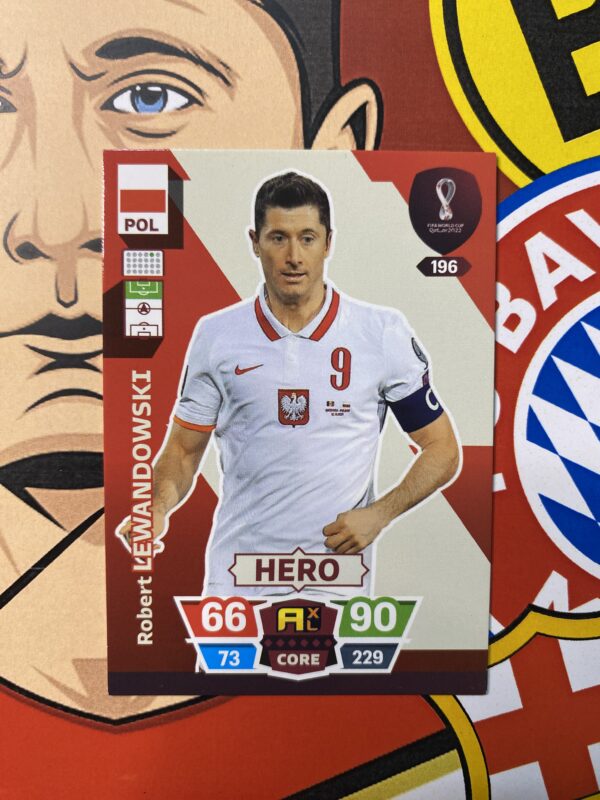 LEWANDOWSKI >> CARD/HERO (196) - COPA DO MUNDO 2022, ADRENALYN