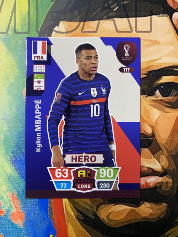 MBAPPÉ >> CARD/HERO (117) - COPA DO MUNDO 2022, ADRENALYN