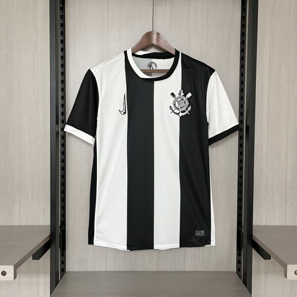 Camisa Nike Corinthians III 2024/25 - Branco e Preto - Image 4