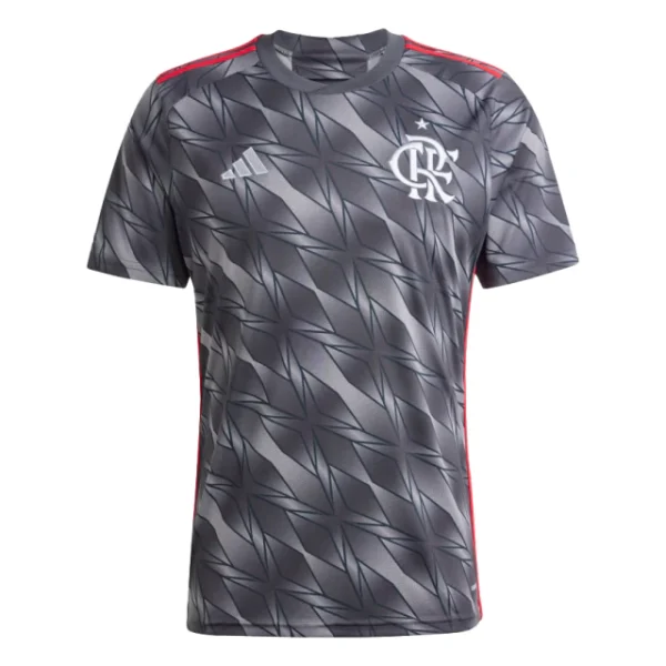 Camisa Adidas Flamengo III 2024/25 - Cinza e Vermelho - Imagem 2